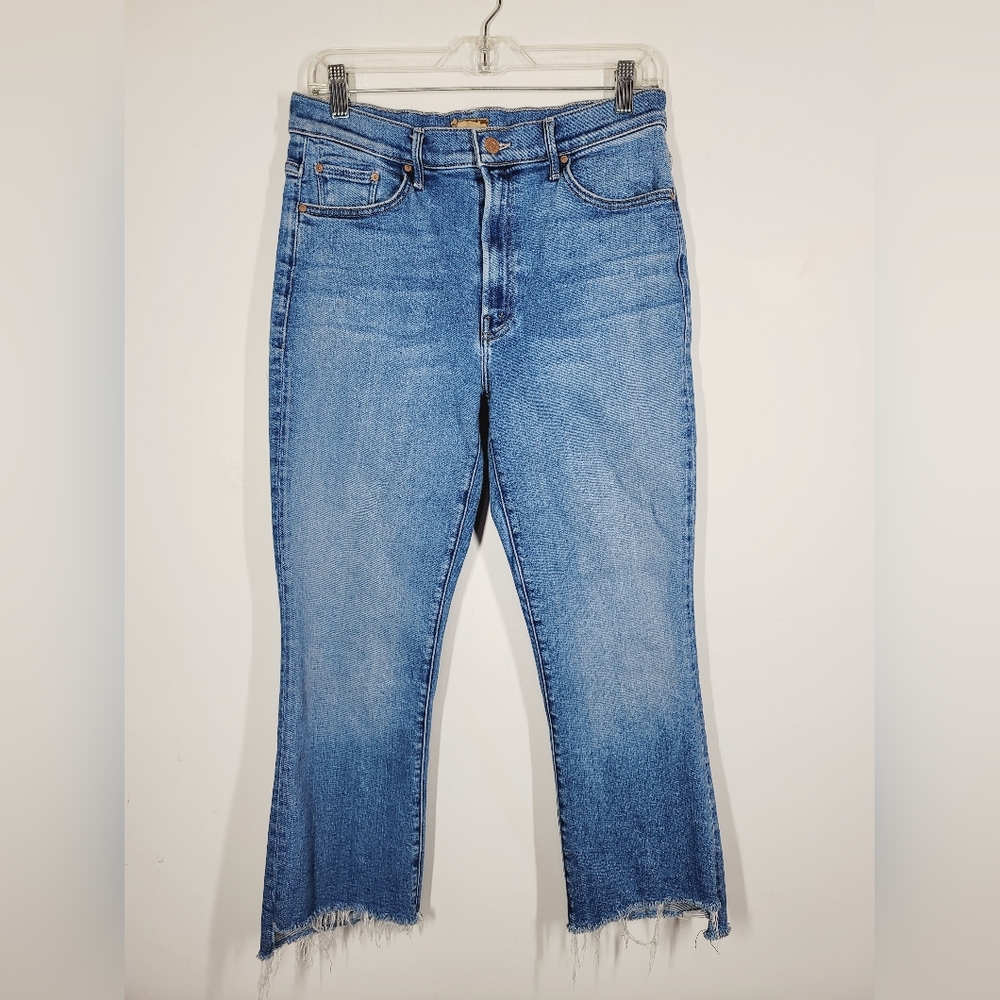 MOTHER Light Blue Cropped Jeans